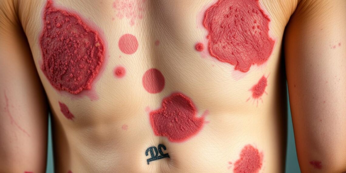 Verschiedene Ekzemformen auf der Haut